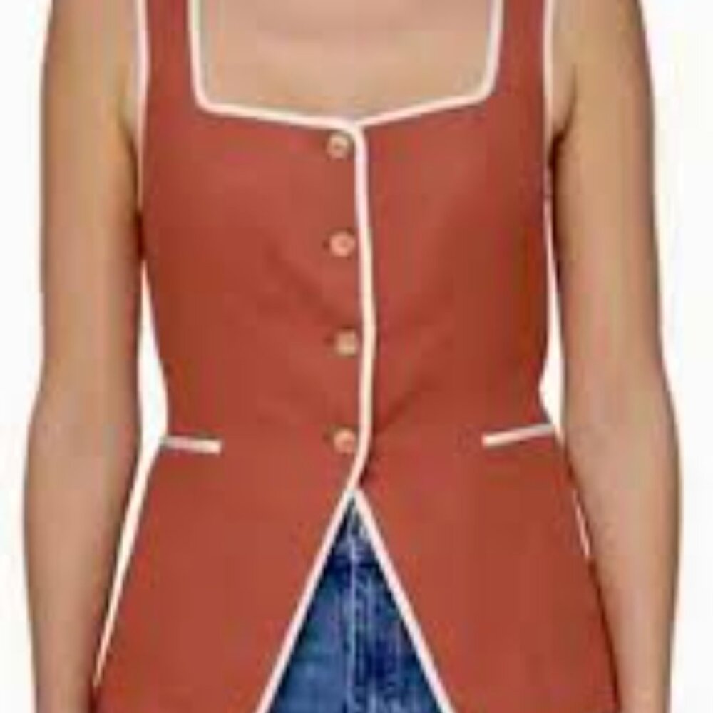 Bagatelle Linen Vest Top
